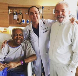 Gil, o cardiologista Roberto Kalil Filho e Lula