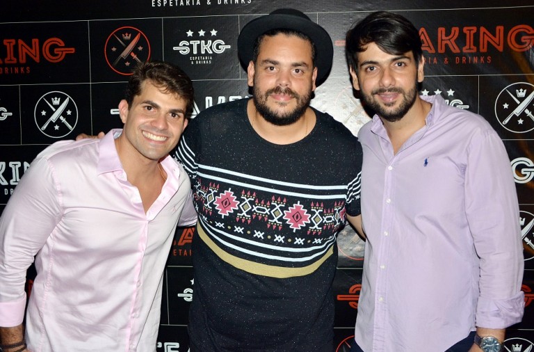 Guilherme Caracas, Luciano Castilho e Jaime Carvalho