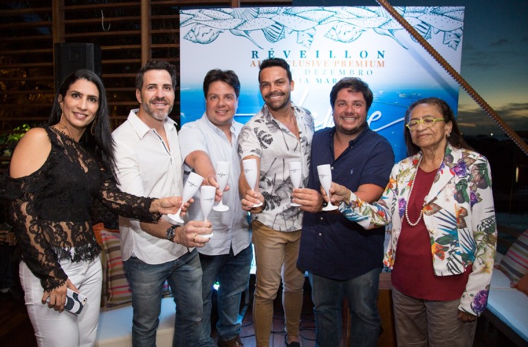 Karine Queiroz (Soho), Leonardo Santos (Das), Rafael Cal, Alexandre Peixe, Ricardo Cal e Licia Fabio - foto A. Chequer