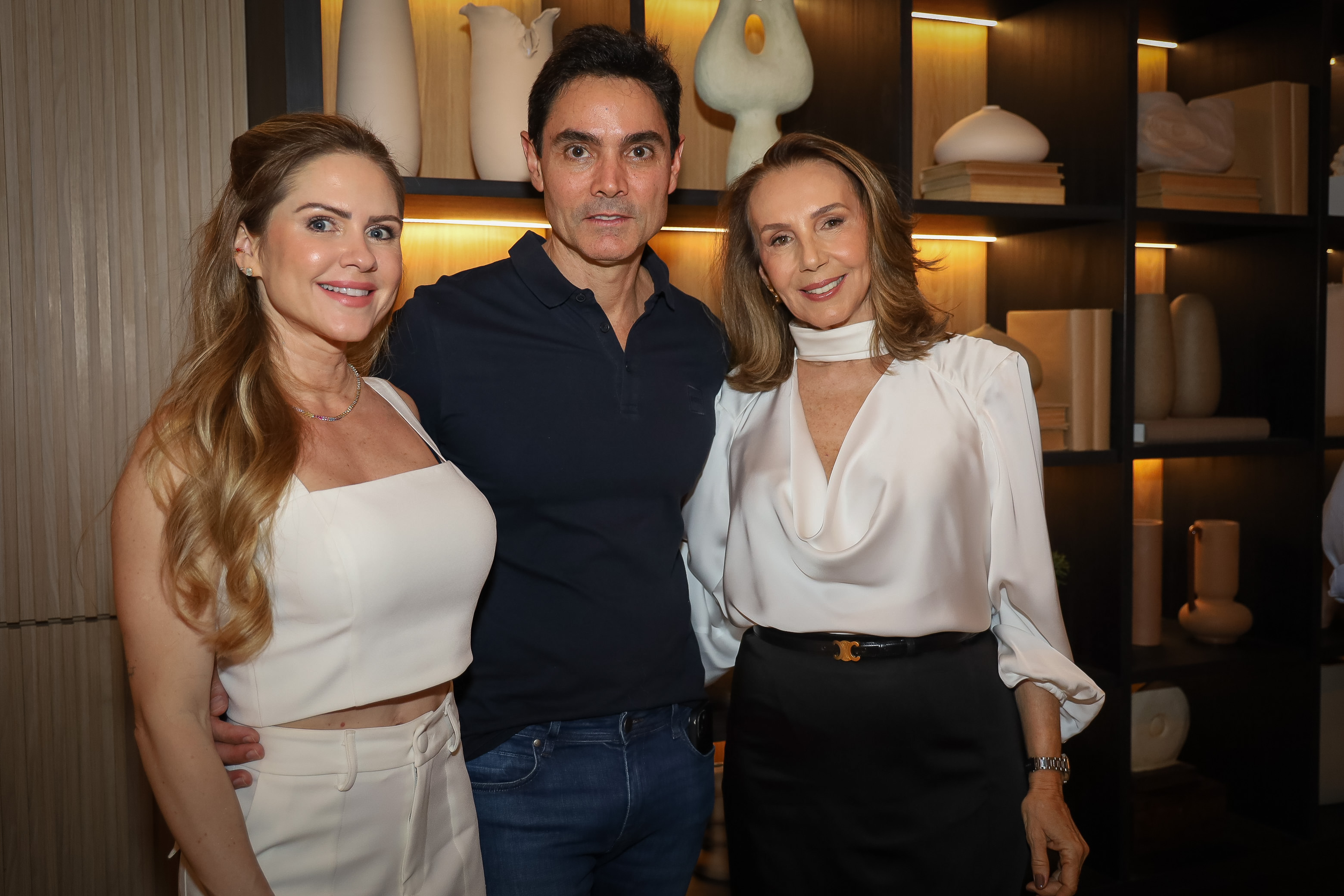 Paula e Eduardo Cardoso e Dolores Landeiro.